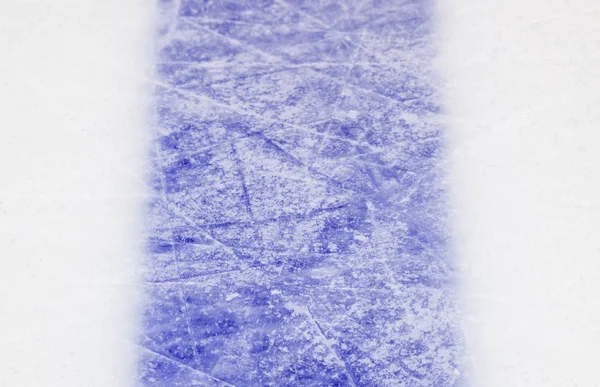 Ice Hockey Rink Niebieski Oznaczenia Zbliżenie Winter Sport Tło — Zdjęcie stockowe