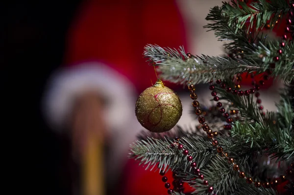 Decorazioni Albero Natale Dettagli — Foto Stock