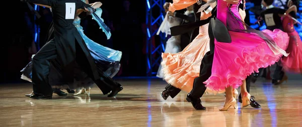 Mujer Hombre Bailarín Latino Baile Internacional —  Fotos de Stock