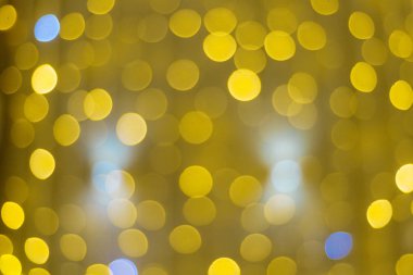 Güzel Noel altın bokeh arka plan boş kopya alanı ile