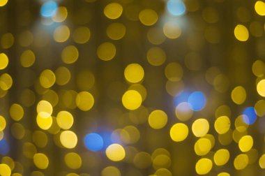 Güzel Noel altın bokeh arka plan boş kopya alanı ile