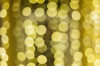 Güzel Noel altın bokeh arka plan boş kopya alanı ile