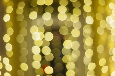 Güzel Noel altın bokeh arka plan boş kopya alanı ile