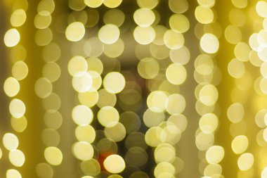 Güzel Noel altın bokeh arka plan boş kopya alanı ile