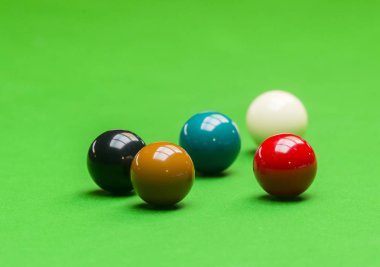 Snooker snooker kulübü masada topları