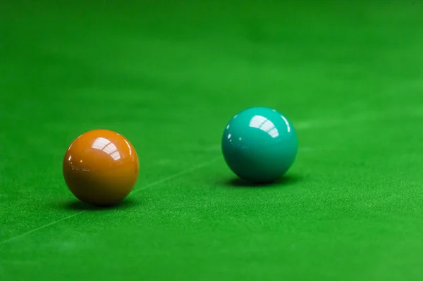 Boule Billard Sur Table Billard Vert Club Billard — Photo