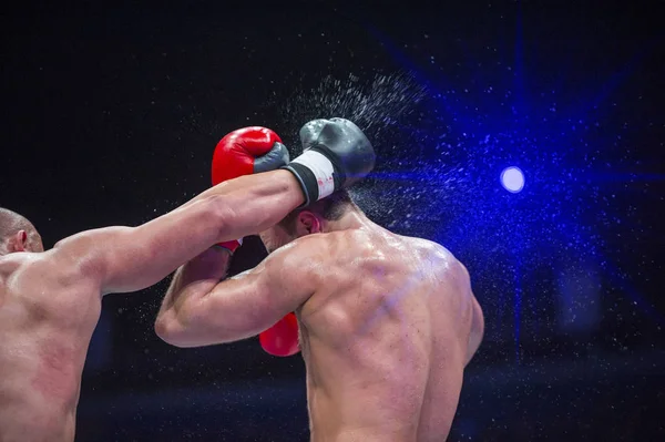 Dva Profesionální Boxer Boxu — Stock fotografie