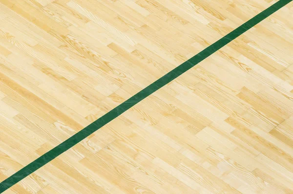 Zielona Linia Piętrze Gimnazjum Dla Przypisać Boisko Sportowe Sąd Badmintona — Zdjęcie stockowe