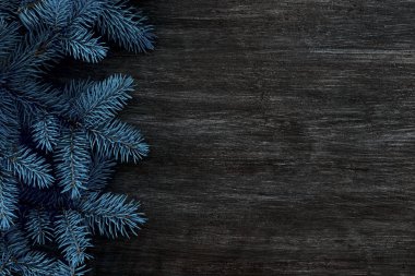 Noel ağacının arka planda Noel çerçevesi, Yeni evet