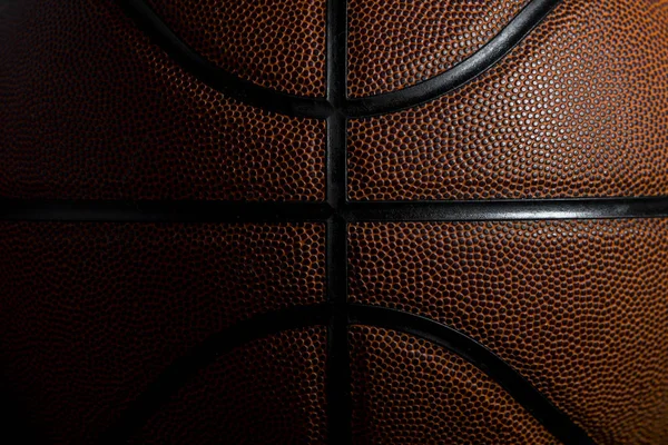 Крупним Планом Деталі Фону Текстури Баскетбольного Яча — стокове фото