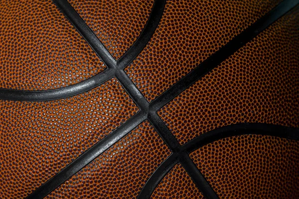Détail Rapproché Fond Texture Balle Basket — Photo