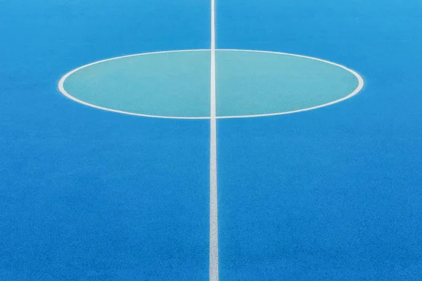Astratto, sfondo blu di recente fatto campo da basket all'aperto — Foto Stock