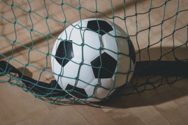 Futbol futsal topu Amaç ve zemin. Kapalı Futbol Spor Salonu.