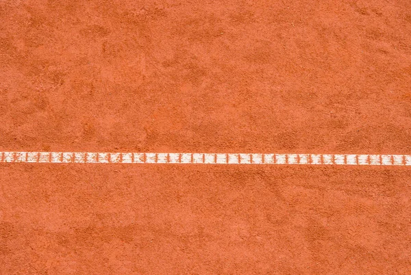 Πορτοκαλί Γήπεδο Τένις Λευκό Φόντο Γραμμές Αθλητισμός Ψυχαγωγία Και Εκπαίδευση — Φωτογραφία Αρχείου