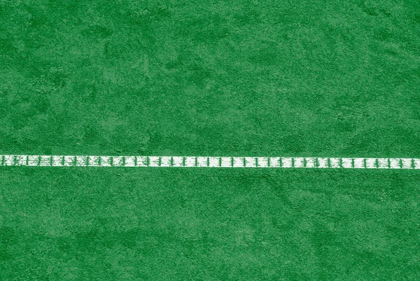 Зелений Тенісний Корт Білі Лінії Фону Спортивна Рекреаційна Тренувальна Концепція — стокове фото