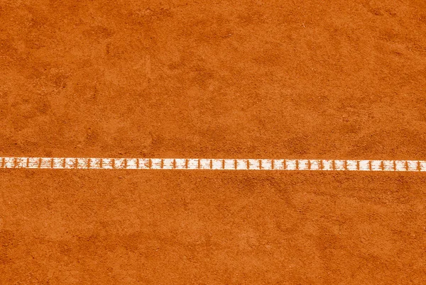 Orange Tennisplatz Weißen Linien Hintergrund Sport Freizeit Und Trainingskonzept Hintergrund — Stockfoto
