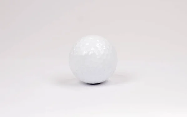 Balle Golf Blanche Isolée Sur Fond Blanc — Photo