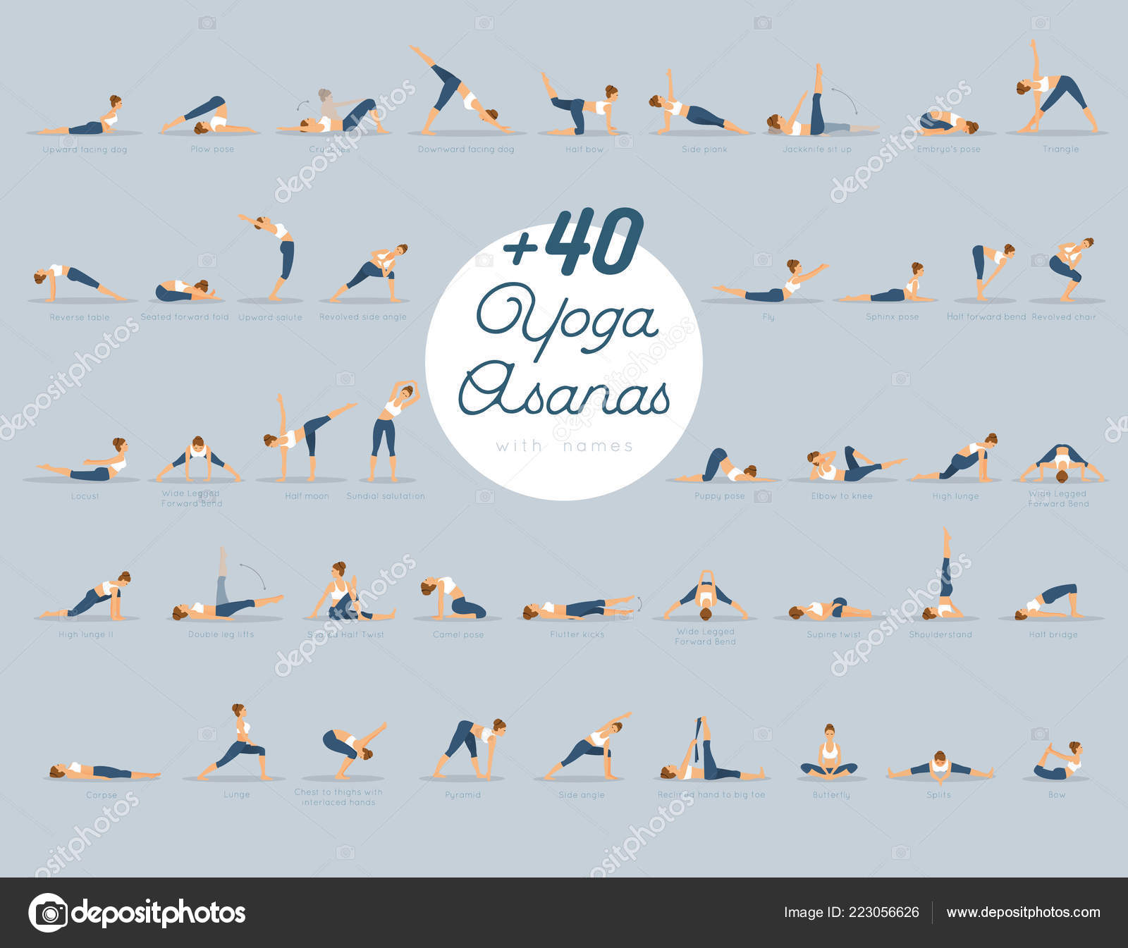 Yoga Chart - 5 — Tinyrabbit