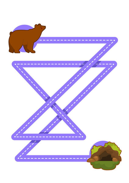 Educational printable games for the development of fine motor skills in kids