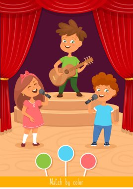 Eğitici çocuk oyunu. Toddlers etkinliği.