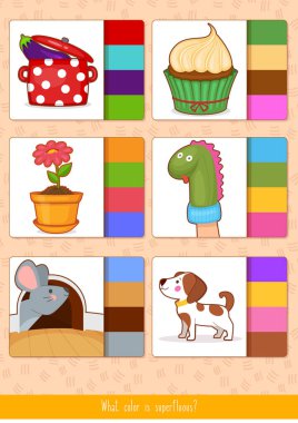 Eğitici çocuk oyunu. Toddlers etkinliği.