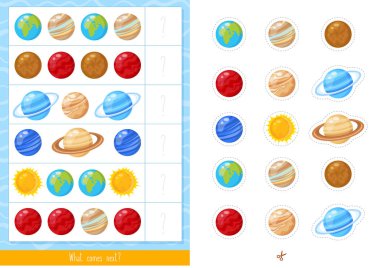 Eğitici çocuk oyunu. Toddlers etkinliği.
