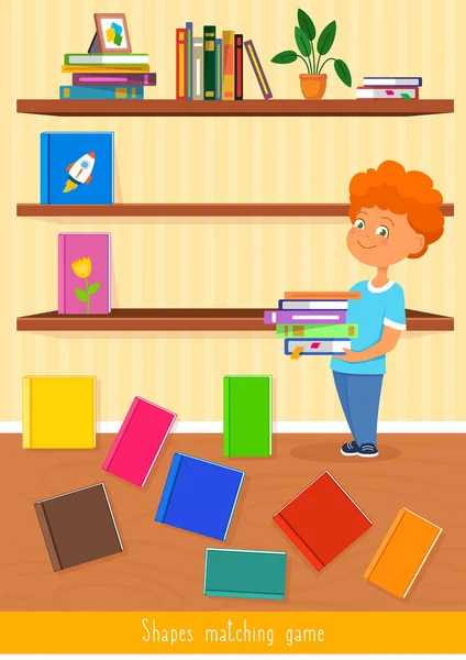 Juego de niños educacionales. Actividad de niños pequeños . — Vector de stock