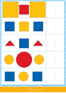 Dienes blokları ile eşleştirme oyunu