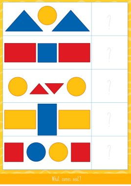 Dienes blokları ile eşleştirme oyunu