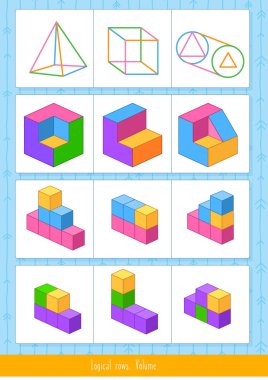 Çocuklar için mantıksal satırlar.