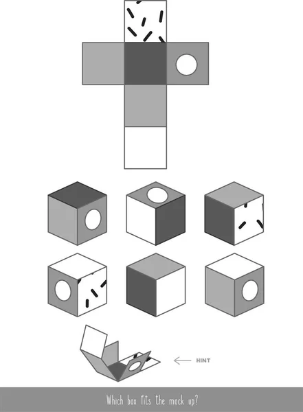 Маскировка куба — стоковый вектор