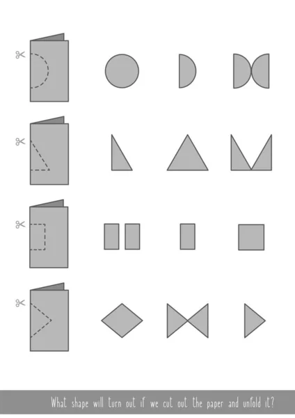 Knip het papier uit — Stockvector