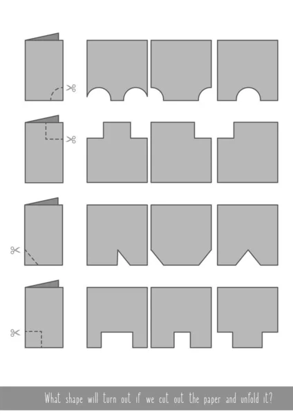 紙を切り取る — ストックベクタ