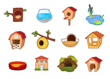 Set of different houses vector Set of different houses vector