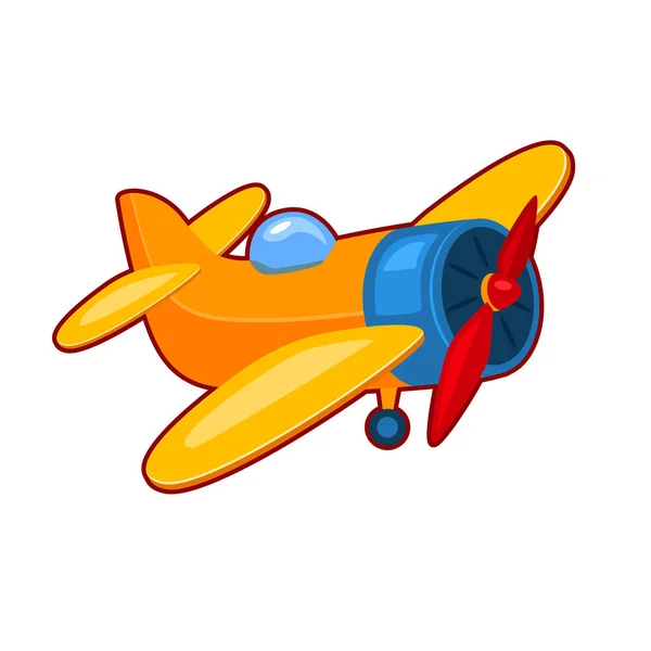 Ilustración vectorial del avión de juguete — Vector de stock