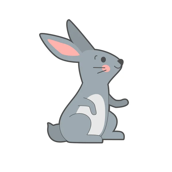 Vektorová ilustrace roztomilým zajíc — Stockový vektor