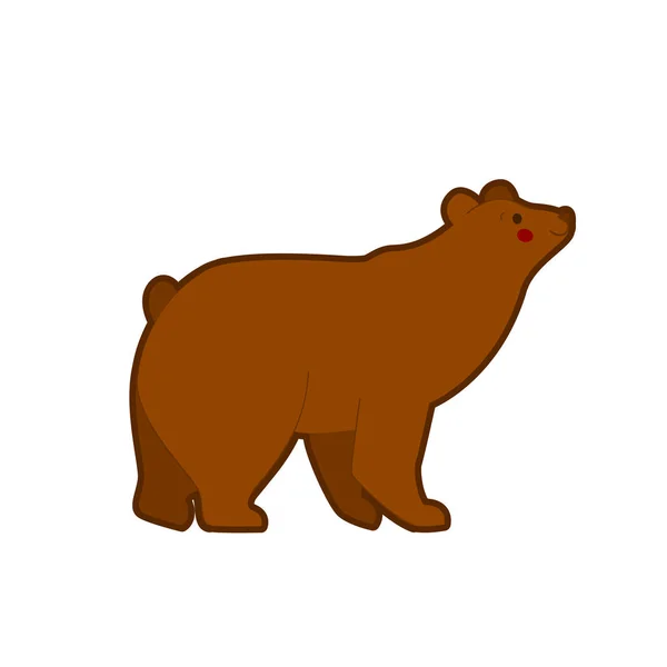 Illustrazione vettoriale dell'orso bruno — Vettoriale Stock