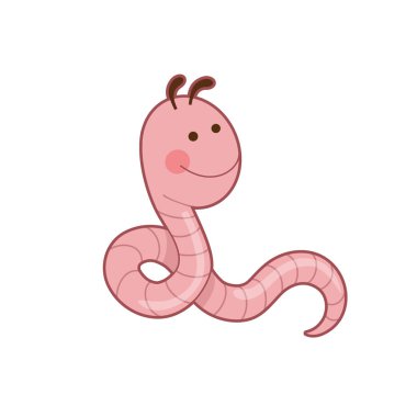 Küçük solucanın vektör çizimi