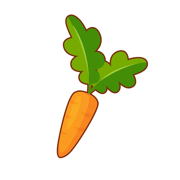 Векторная иллюстрация мультяшной моркови — стоковый вектор