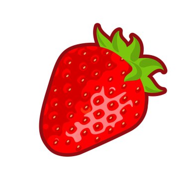 çilek vektör çizim 