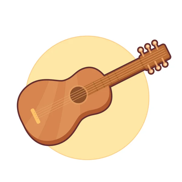 Vector illustration of guitar — Stock Vector