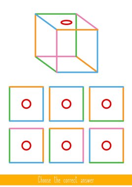 Çocuklar için eğitici bir oyun. Doğru yanıtı bulma