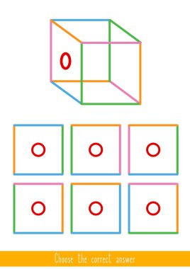 Çocuklar için eğitici bir oyun. Doğru yanıtı bulma