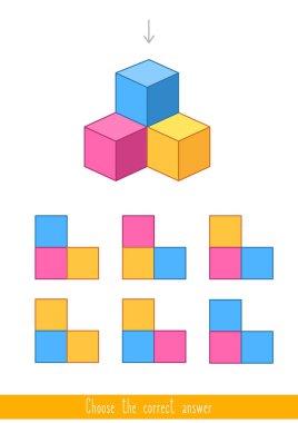 Çocuklar için eğitici bir oyun. Doğru yanıtı bulma