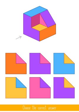 Çocuklar için eğitici bir oyun. Doğru yanıtı bulma