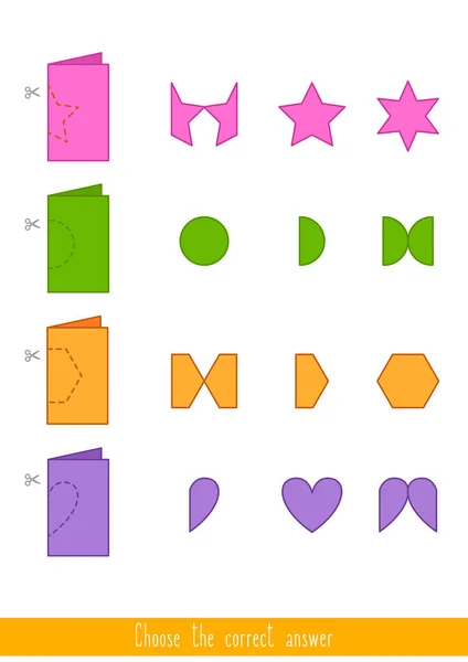 Educational game for kids. Find the correct answer Royalty Free Stock Vectors