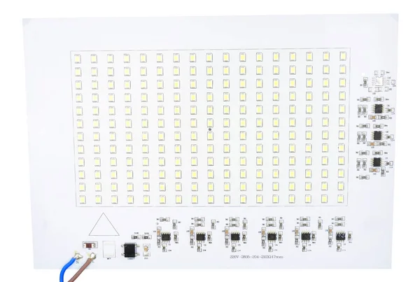 Placa Circuito Iluminación Inundación Led Alta Intensidad Voltaje Red Aislada — Foto de Stock