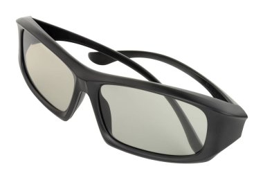 3d ev eğlence gözlük beyaz bir arka plan üzerinde izole