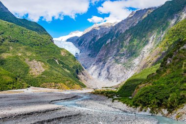 Franz Josef Glacier, Westland Tai Poutini Milli Parkı'nda Yeni Zelanda Batı kıyısında bulunan, izlemek