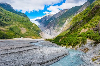 Franz Josef Glacier, Westland Tai Poutini Milli Parkı'nda Yeni Zelanda Batı kıyısında bulunan, izlemek